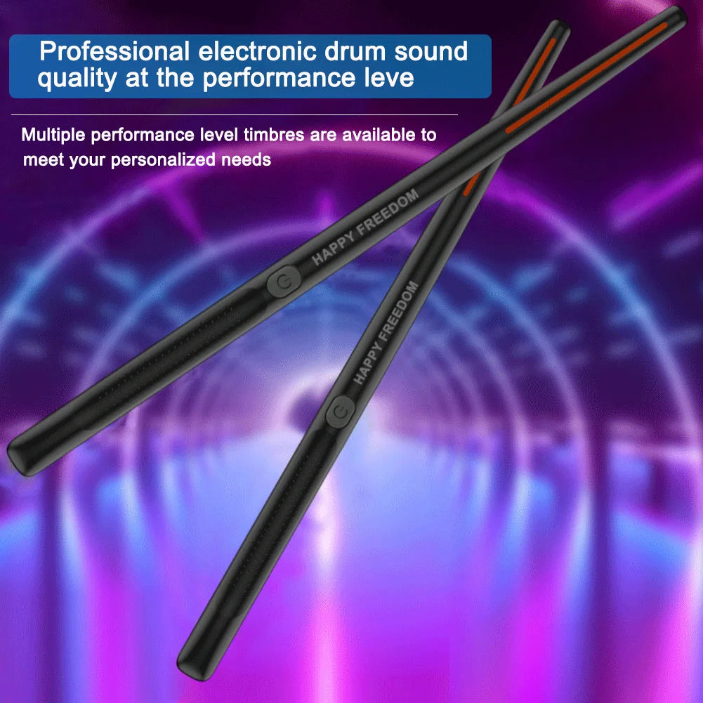 Electric Air Drumsticks Portable Electronic Virtual Air Drum Drumsticks Pedals Virtual Reality Drum Kit Gift for Adults Kids