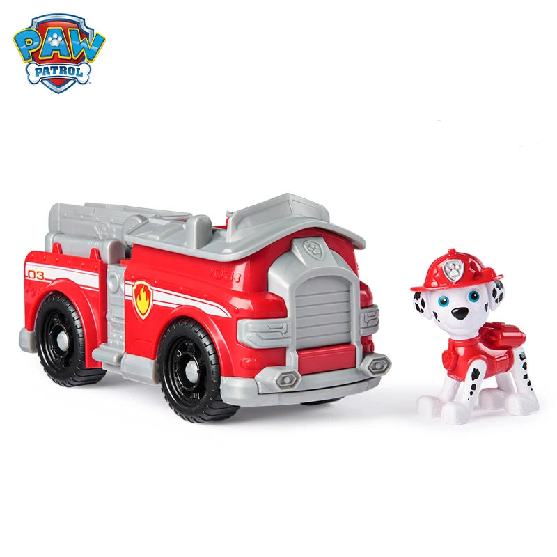 Original Paw Patrol Rex’s Dinosaur Rescue Vehicle with Collectible Action Figure Anime Doll Kids Toy Birthday Christmas Gift