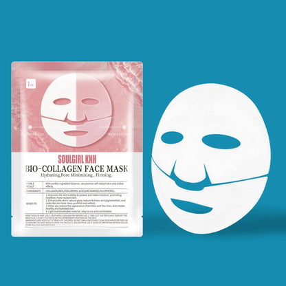 4Pcs Absorbable Bio-Collagen Face Mask Night Moisturizing Mask Firming Nourish Brightening Dissolvable Skin Care Products