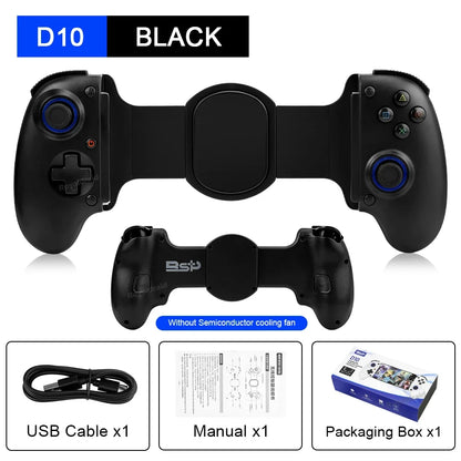 Hot Sale D10 D10S Stretching Cooling Wireless Game Controller For SWITCH/Android/Apple IOS Tablet /P3/P4/XBOX Gamepad Streaming