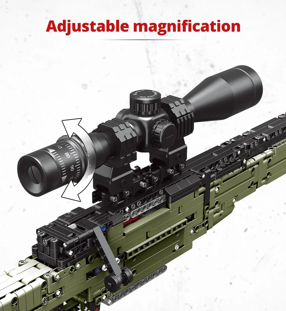 ZKZC WW2 Military Weapon Shotgun Sniper Rifle Assault Rifle Building Block City Police Pistol Brick Children Toys Gifts
