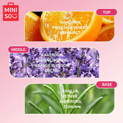 MINISO PINK BEACH Women Perfume Original Luxury Fruity Floral Eau De Parfum Designer Fragrance For Woman Body Spray 50ML