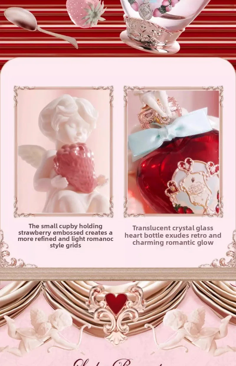 Flowerknows Eau de Parfum The Strawberry Cupid Perfume 1.7 oz / 50ml Lasting Women's Floral Gourmand Perfume for Women for Gifts
