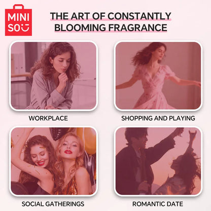 MINISO PINK BEACH Women Perfume Original Luxury Fruity Floral Eau De Parfum Designer Fragrance For Woman Body Spray 50ML