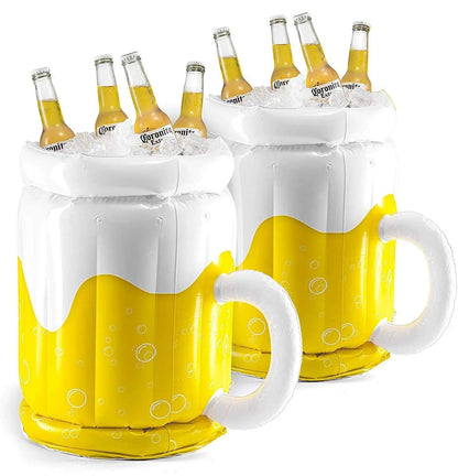 Large Inflatable Beer Ice Bucket PVC Beer Cooler Bucket Summer Pool Party Swimming Pool Drink Cooling Barrel Beach