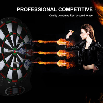 1pc Professional Electronic Hanging Dartboard LCD Scoring Indicator Dart Game With 6pcs Darts