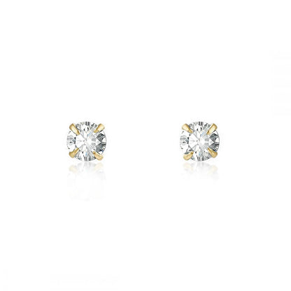 925 Sterling Silver Needle Small Geometry Triangle Crystal Stud Earring for Woman Lovers' Couples Bling Simple Piercing Earrings