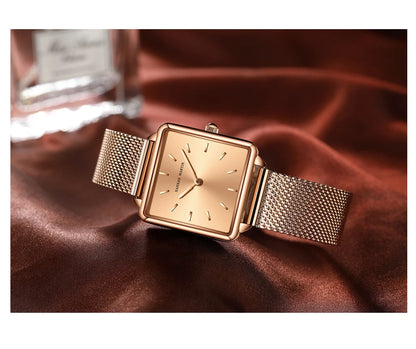Simple Design Stainless Steel Strap Quartz Machine Core 3ATM Waterproof Wrist Watch Multifunctional Dropshipping Women's Watches