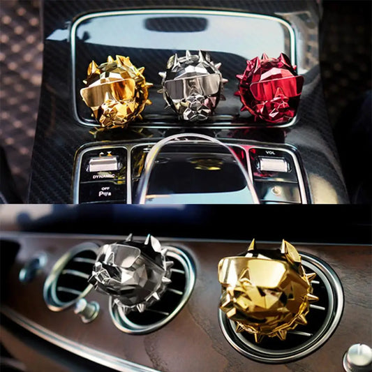 Fashion Bulldog Air Freshener Car Perfume Clip Car Decoration Auto Geur Clip Bulldog Fragrance Scent Parfum Voiture Car Diffuser