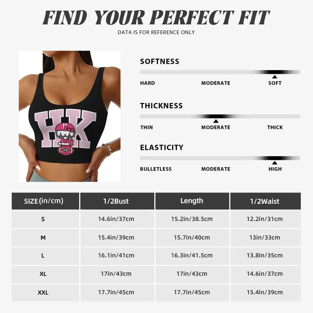 EtherealBe Hello Kitty Sports Bra for Women