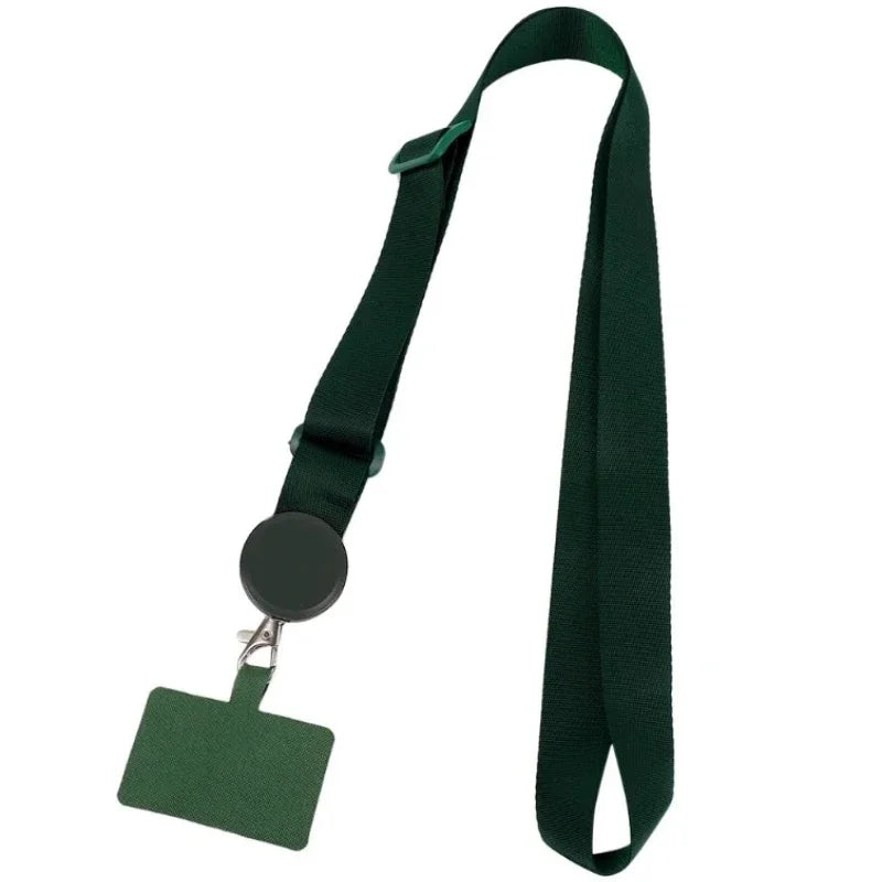 Long Crossbody Phone Lanyard Adjustable Neck Strap Wide Cloth Neckband Strap Rope Hanging Anti-Lost Phone Lanyard