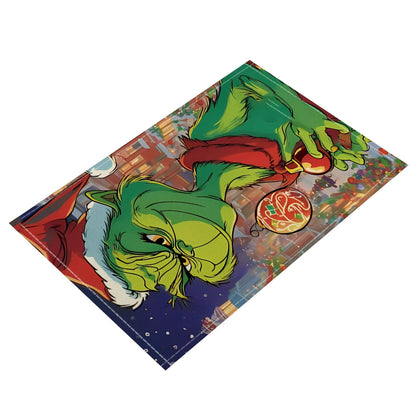 Christmas Grinch Holiday Decoration Christmas Placemat Home Kitchen Insulated Coaster Anti-Scalding Western Placemat
