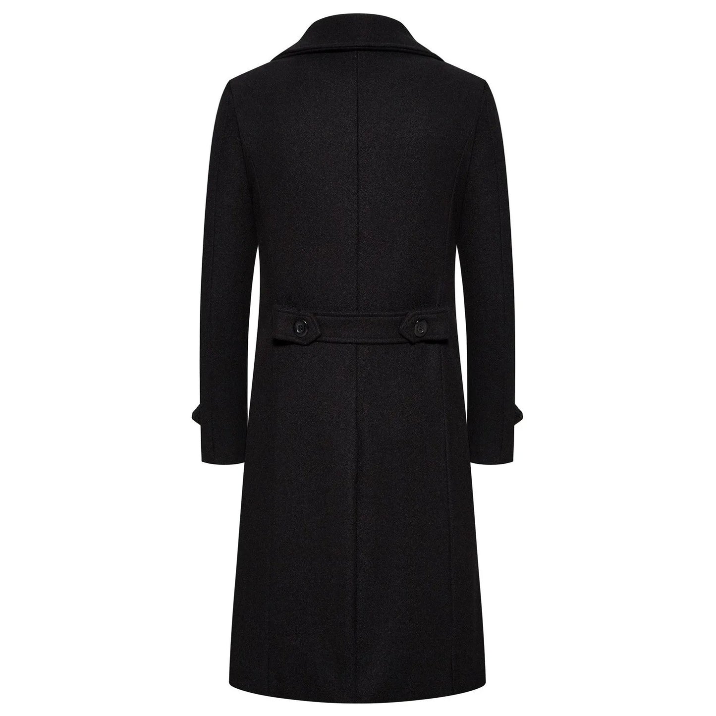 Woolen Warm Men's Double Breasted Overcoat Autumn/Winter Button Long Cardigans Smooths Long Jacket Elegant Trench Coat For Men