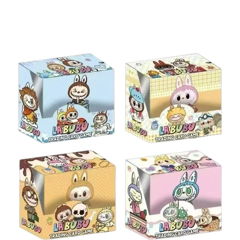 New Labubu Card Anime Cute Bubble Mart QR UR SSR SR  Flash Thick Card Board Game Children's Toy Gifts