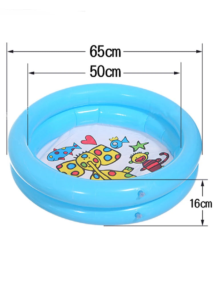 1PC 65X65CM 2024Baby Swimming Pool Child Summer Kids Water Toys Inflatable Bath Tub Round Lovely Animal Printed Pool