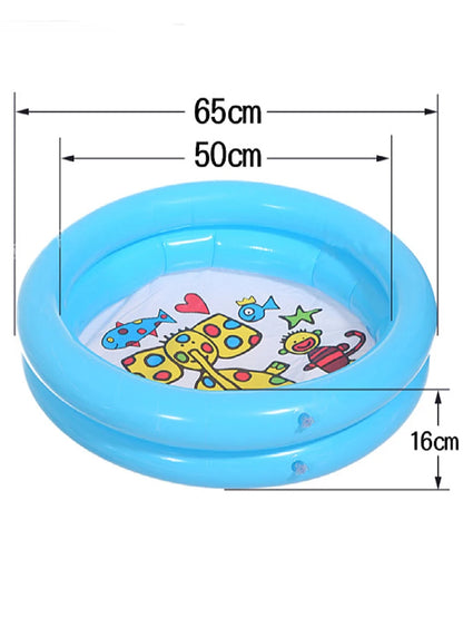 1PC 65X65CM 2024Baby Swimming Pool Child Summer Kids Water Toys Inflatable Bath Tub Round Lovely Animal Printed Pool