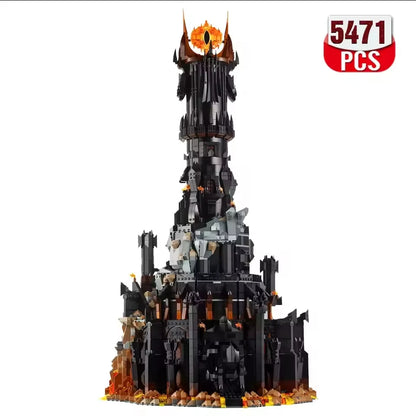 New New Black Tower Dark Model Building Block Kit Brick Creative Moc Toy Boy Adult Birthday Gift Holiday Gift