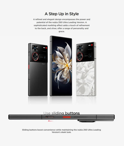 New Original Global Version Nubia Z60 Ultra Leading Version NX721J Snapdragon 8 Gen 3 Leading Version 6.8" 2480x1116 50MP 6000mA
