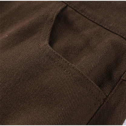 Vintage Solid Denim Jacket Pants Sets Women O-neck Single Breasted Long Sleeve Coat Wide Leg Trousers 2025 Jeans Outfits Street