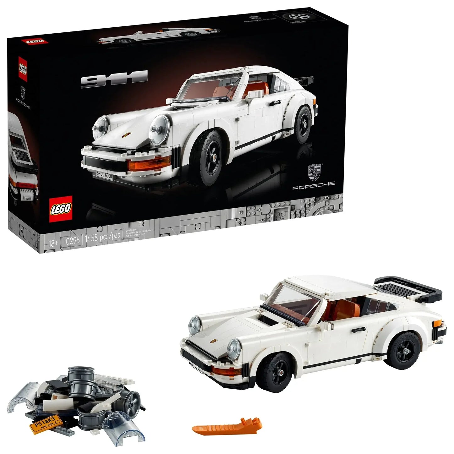 LEGO Icons Porsche 911 10295 Building Set, Collectible Turbo Targa, 2in1 Porsche Race Car Model Kit (1458 Pieces)