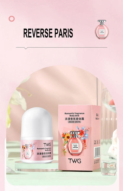 Romantic Fragrance Body Solid Perfume,Roll-on Antiperspirant Lotion,Woody,Floral Fruity Notes,Whole Body Fresh Lasting Fragrance