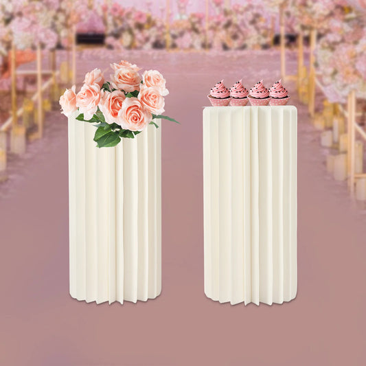 Wedding Centerpieces Cardboard Vases Sets Flower Vase Flowers Cylinder Centerpiece Stand for Party Tables Decorations
