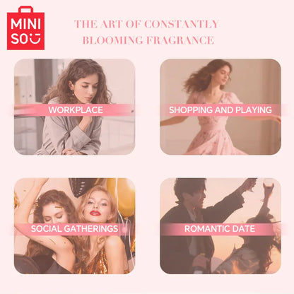MINISO ROSE SECRET Women Perfume Original Luxury Floral Fruity Eau De Toilette Designer Fragrance For Woman Body Spray 30ml