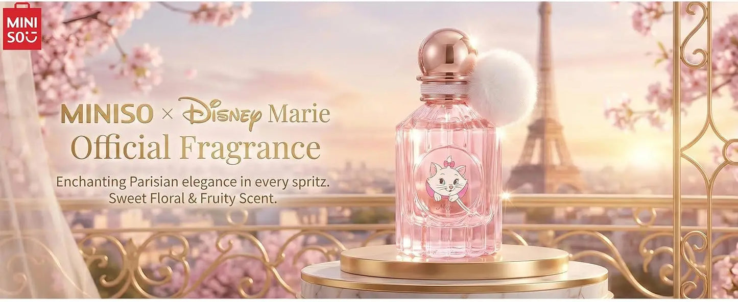 MINISO & DISNEY MARIE Women Perfume Original Floral Fruity Fragrance For Woman Spray 50ML Girl Birthday Present Children Gift
