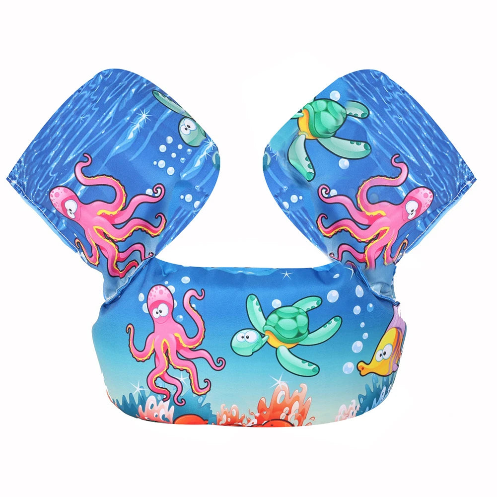 Baby Float Cartoon Arm Sleeve Life Jacket Swimsuit Foam Safety Swimming Training Floating Pool Float Swimming Ring Children Swim