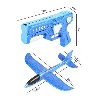 Children's Foam Ejection Aircraft Toys Parent-Child Interaction Foam Aircraft Park Fire Outdoor Sports Hand Toss Flying Toy Boys