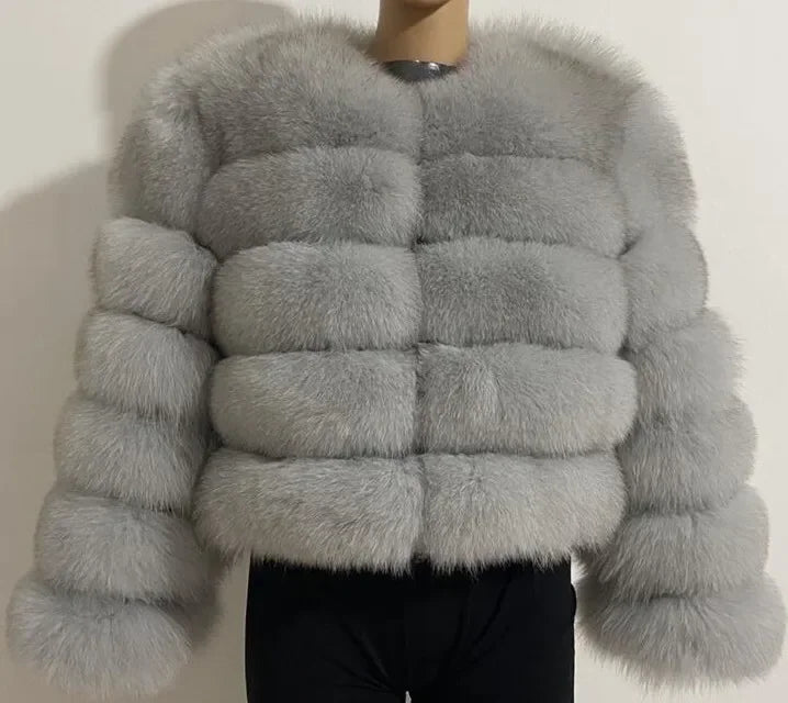2024 Faux Raccoon Fur Coat Women Jacket Luxury Coat Women Winter Fluffy Jacket Thick Warm Furry Fur Outwear Faux Fur Coat