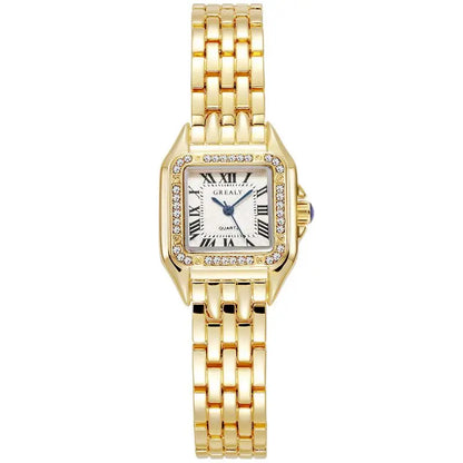 MAYZHISU Luxury Women's Watches Classic Brand Square Ladies Quartz Wristwatches Alloy Strap Business Female Clock Bracelet watch