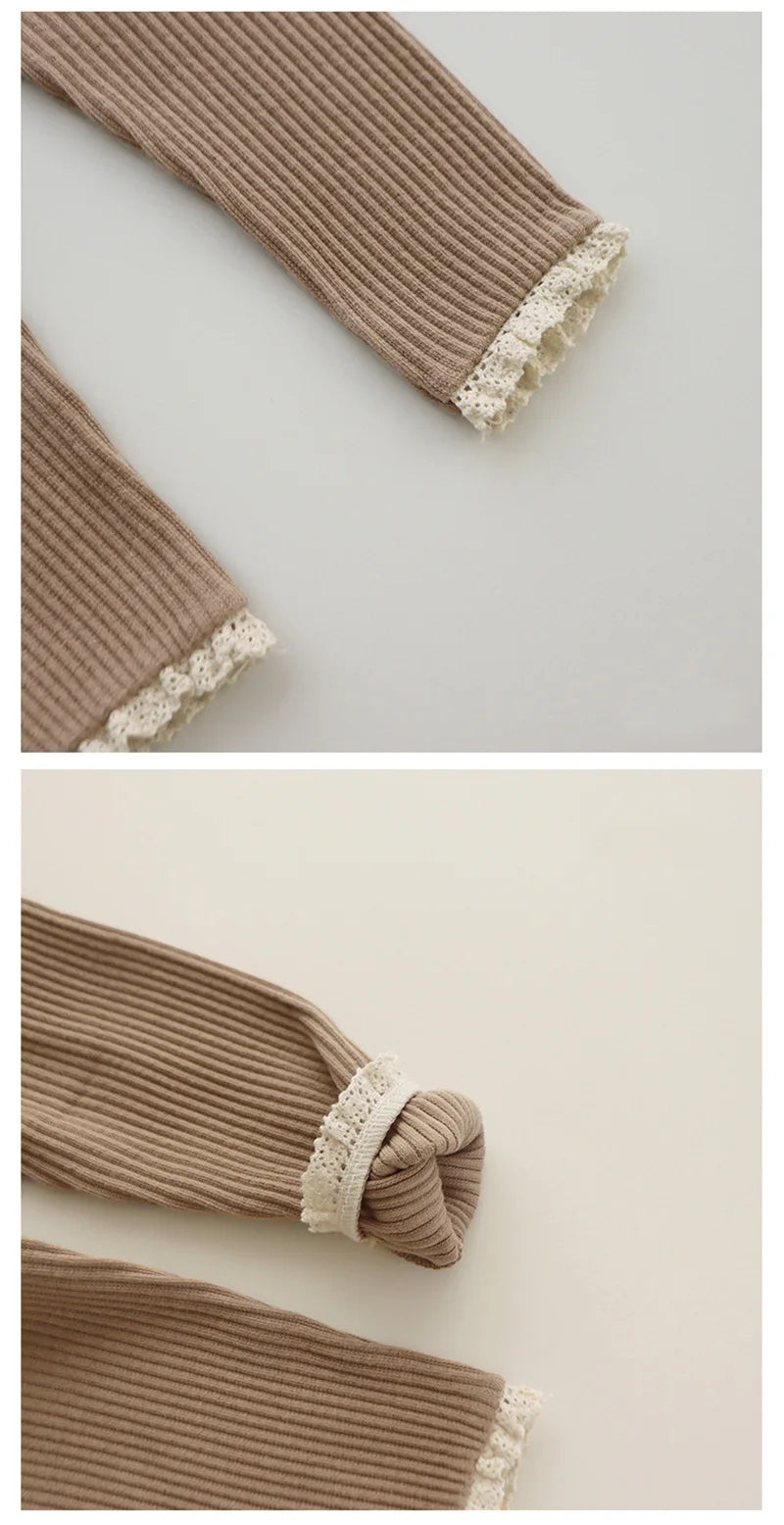 New Infant Patchwork Leggings Cotton Baby Long Pants Toddler Girl Leggings Baby Clothing Autumn Kids Trousers