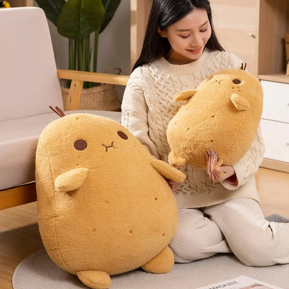 Squishy Potato Plush Toy Happy Fruit Plush Pillow Soft Stuffed Food Spud Doll Super Cute Peluche Kids Birthday Christmas Gift