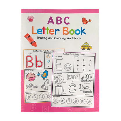 Letters A-Z Letter Tracing Practice Workbook Preschool English Learning Kindergarten Alphabet Writing Coloring Book Montessori