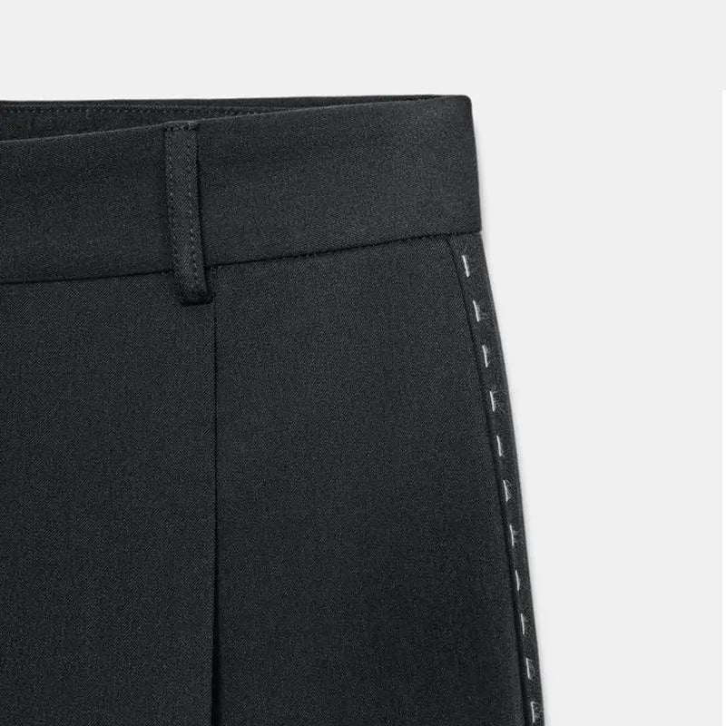 Casual Loose Women's Blazer Pant Suits Lapel Doube-Breasted Top Straight Pants Lady Set 2025 Autumn New 2 Pieces Set Women