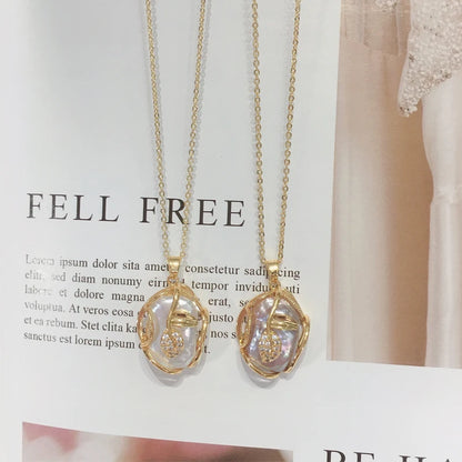 ZHBORUINI 2024 New Big Baroque Pearl Jewelry Sets 18K Gold Plating Natural Freshwater Pearl Necklace Earrings For Women Gift