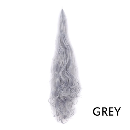 32" Flexible Wrap Around Ponytail Hair Extension Long Curly Synthetic Ponytail Wavy Pretty Hair Ponytails Hairpieces For Women