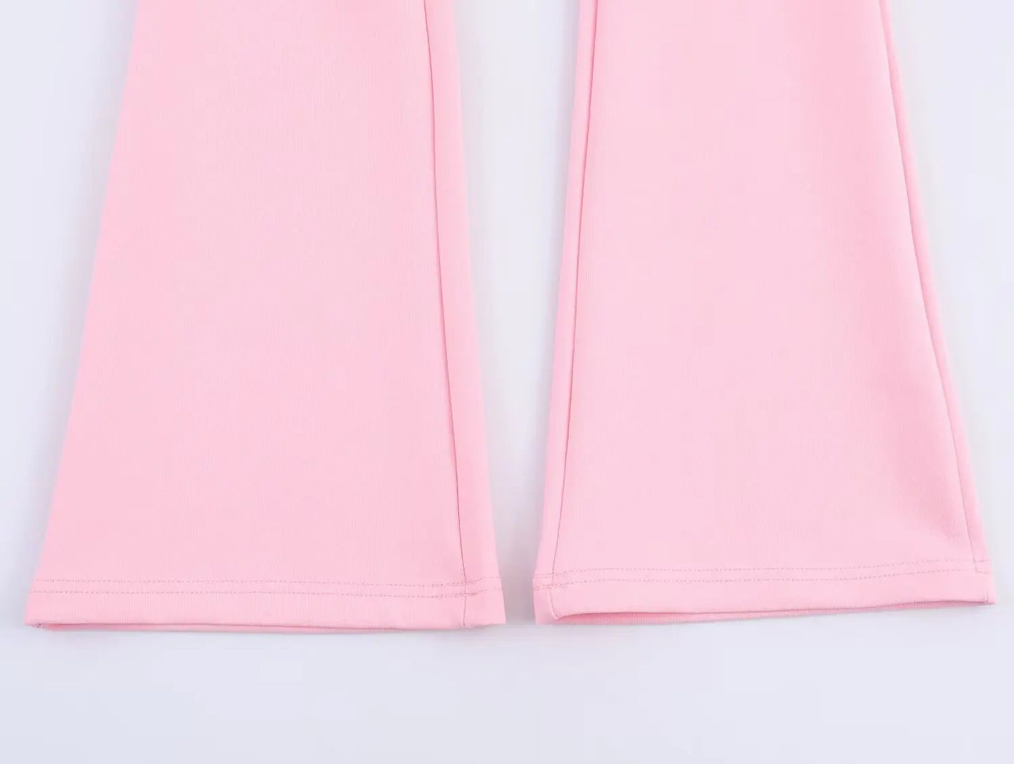 HH Women Casual Solid Coat Flared Pants Suits Long Sleeve Zipper Bomber Jackets 2025 New Fashion Lady Chic Outfit 2 Piece Set