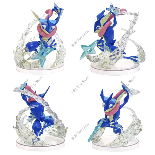 Anime Pokemon Figures Squirtle Charizard Bulbasaur Charmander Vulpix Special Effects Scene Version PVC Action Figure Model Toys