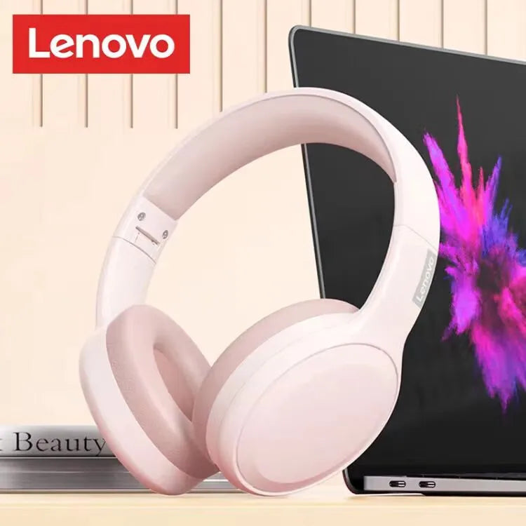 Lenovo TH30 Gaming Wireless Bluetooth Headset Long Battery Life Sports Over-Ear Headphones HIFI Stereo Sound Earbuds 40MM New