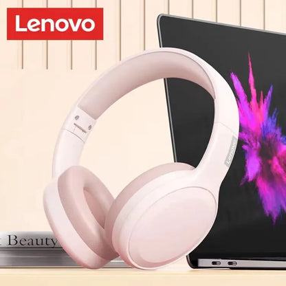 Lenovo TH30 Gaming Wireless Bluetooth Headset Long Battery Life Sports Over-Ear Headphones HIFI Stereo Sound Earbuds 40MM New