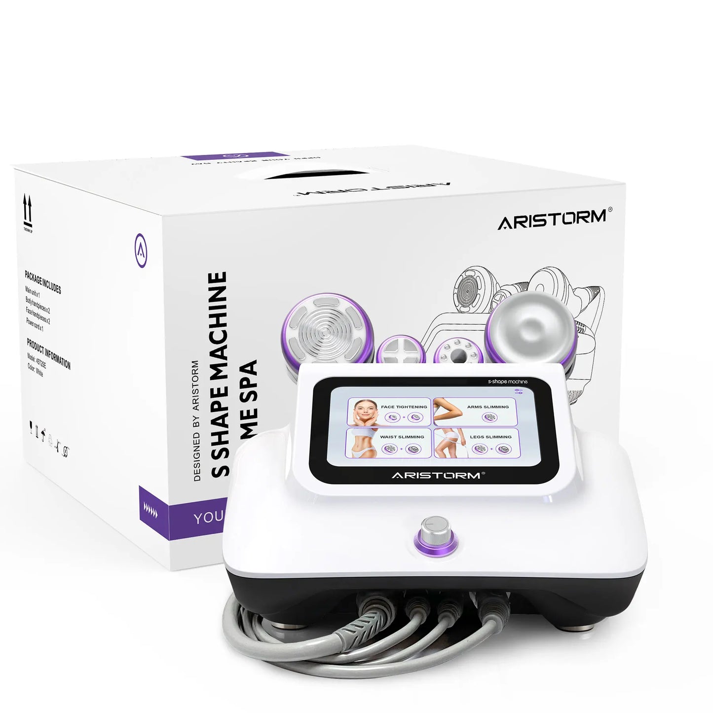 Aristorm S Shape Machine 30K Ultrasound Body Shape Facial Lifting home appliance body shaping massage equipment