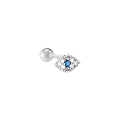 CANNER Pendientes Plata 925 Piercing Stud Earrings For Women Cubic Zirconia 925 Sterling Silver Cartilage Earring Jewerly 1pcs