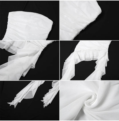 Nibber 2024 Spring New Solid Color Sweet Gentle Cute All-match High Street Travel Sexy Cool Women Chest Wrap ruched Tassel Vest