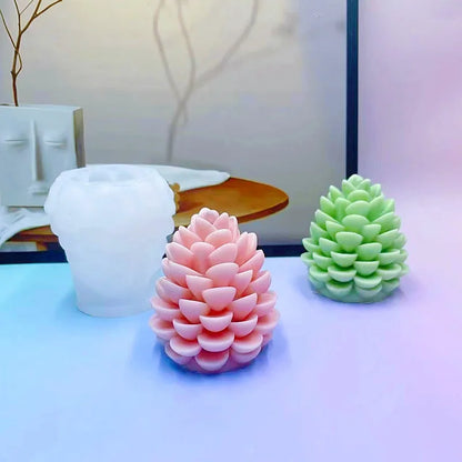 Christmas Series Pine Cone Silicone Candle Mould DIY Handmade Pine Cone Candle Plaster Resin Crafts Soap Mould Christmas Gift