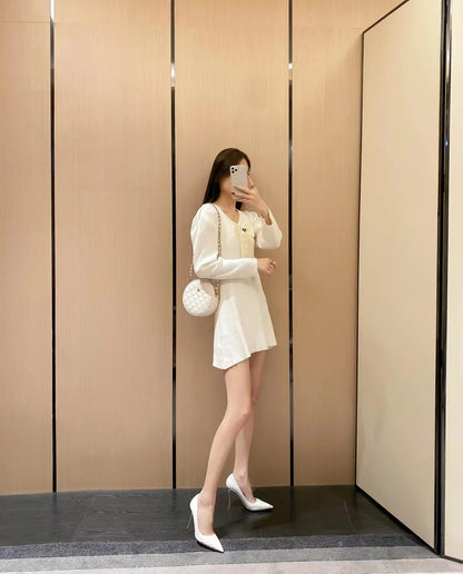 Women's Shoes White Stilito Sexy Ladies Pumps Pointed Toe Footwear Vacation Spring Popular High Quality Fashion Stylish Shoe Y2k