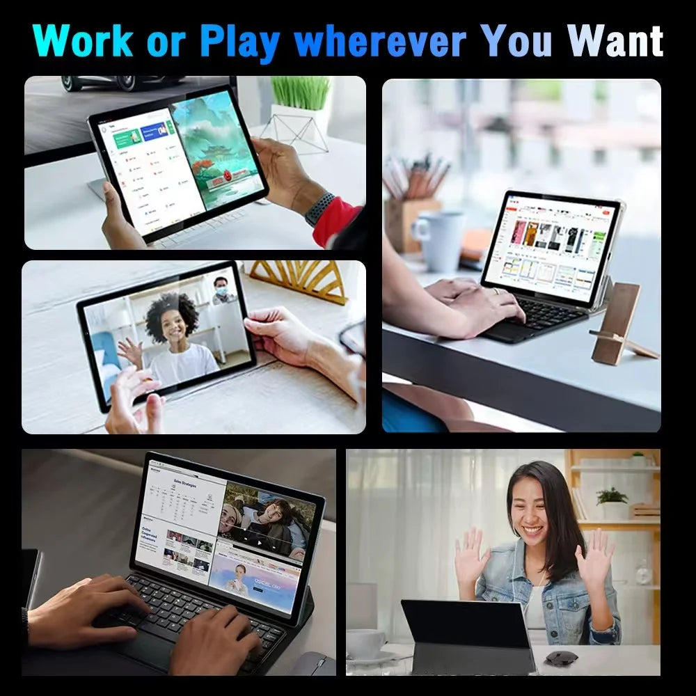 2025 NEW Original iPad PRO MAX 12inch Tablet Android 15 16GB+1TB 20000mAh 5G DualSIM Bluetooth WiFi HD 4K Screen Tablet PC Wifi7