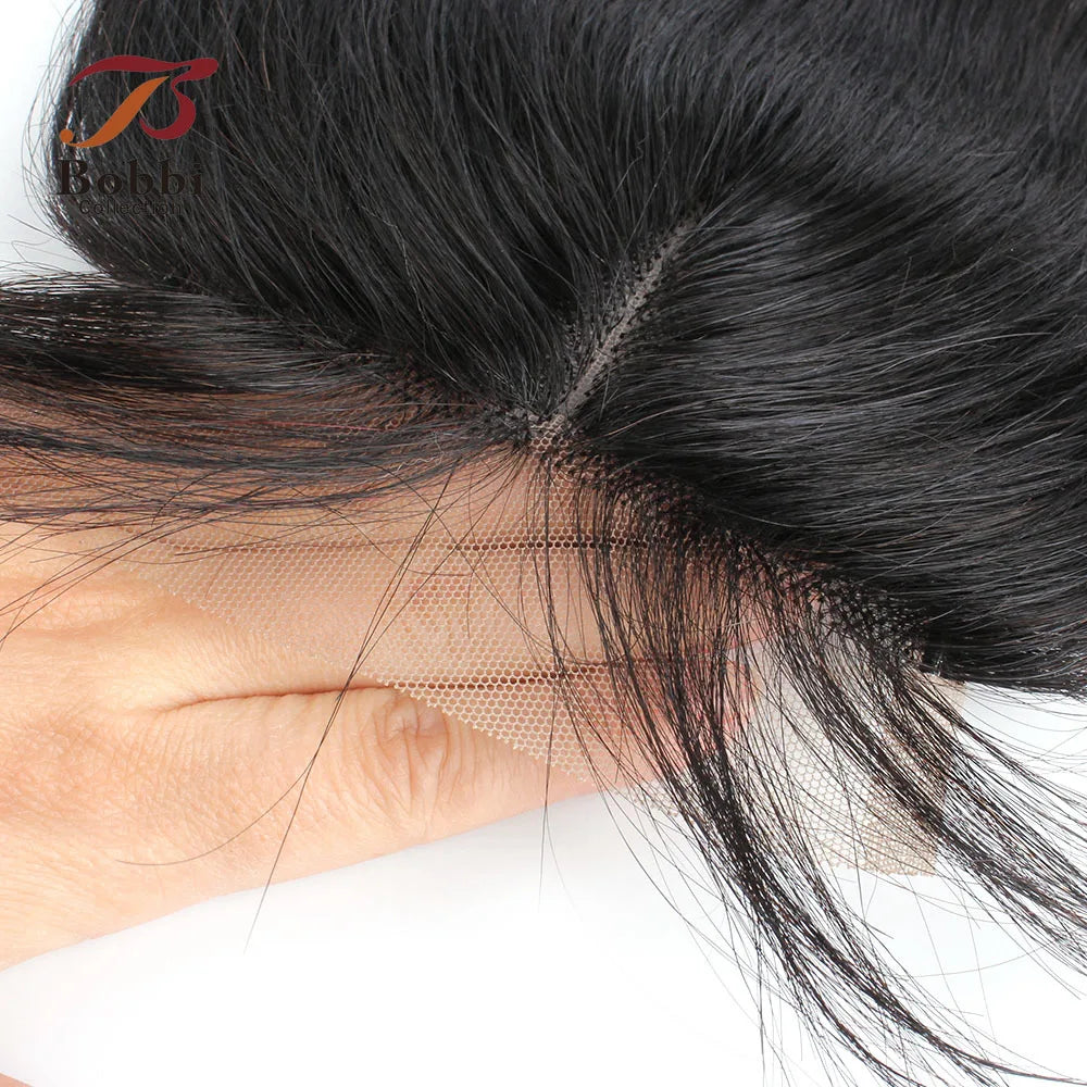Body Wave 4x1 T Lace Closure Middle Part Transparent Lace Black Brown Honey Blonde Indian Remy Human Hair Bobbi Collection