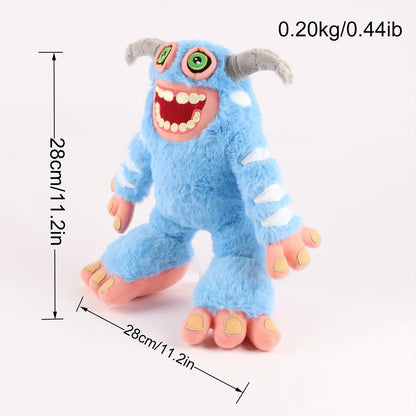 28cm/11.2in Monster Plush Toys Rare Mammott Plushies Funny Horror Game Monster Toys Soft Stuffed Animal Birthday Christmas Gift